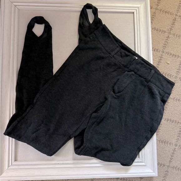 Vince heathered charcoal gray stirrup leggings with equestrian details - 0 - Picture 4 of 11